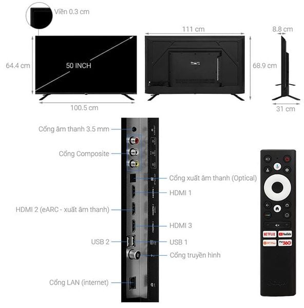 tivi Casper siêu mỏng