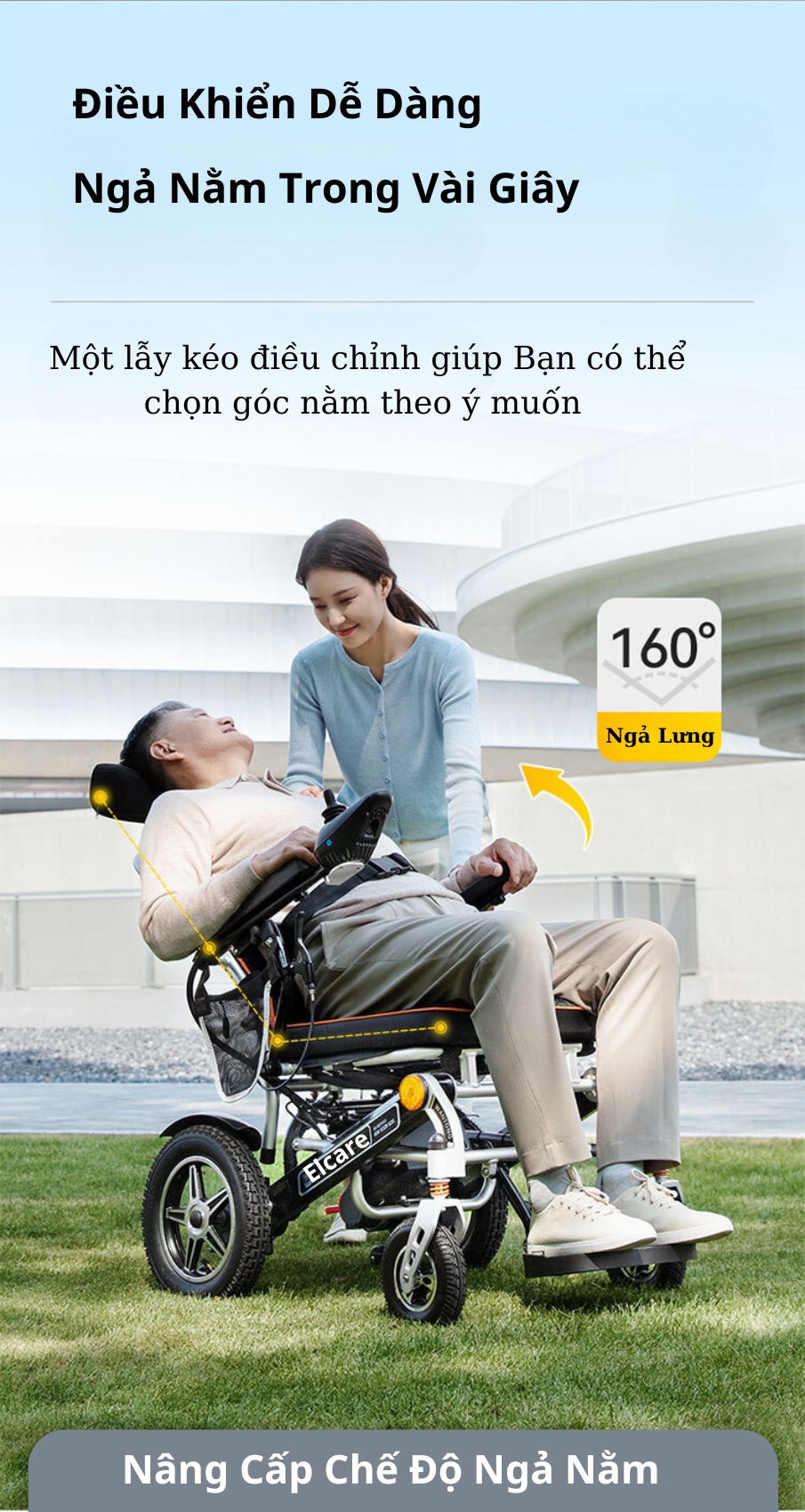 Xe lăn điện Hongye W580