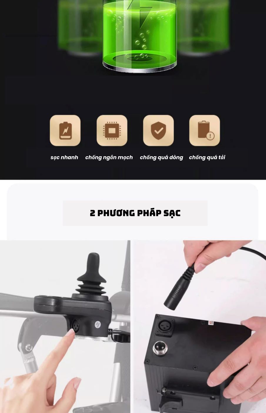 Xe lăn điện Hongye W580