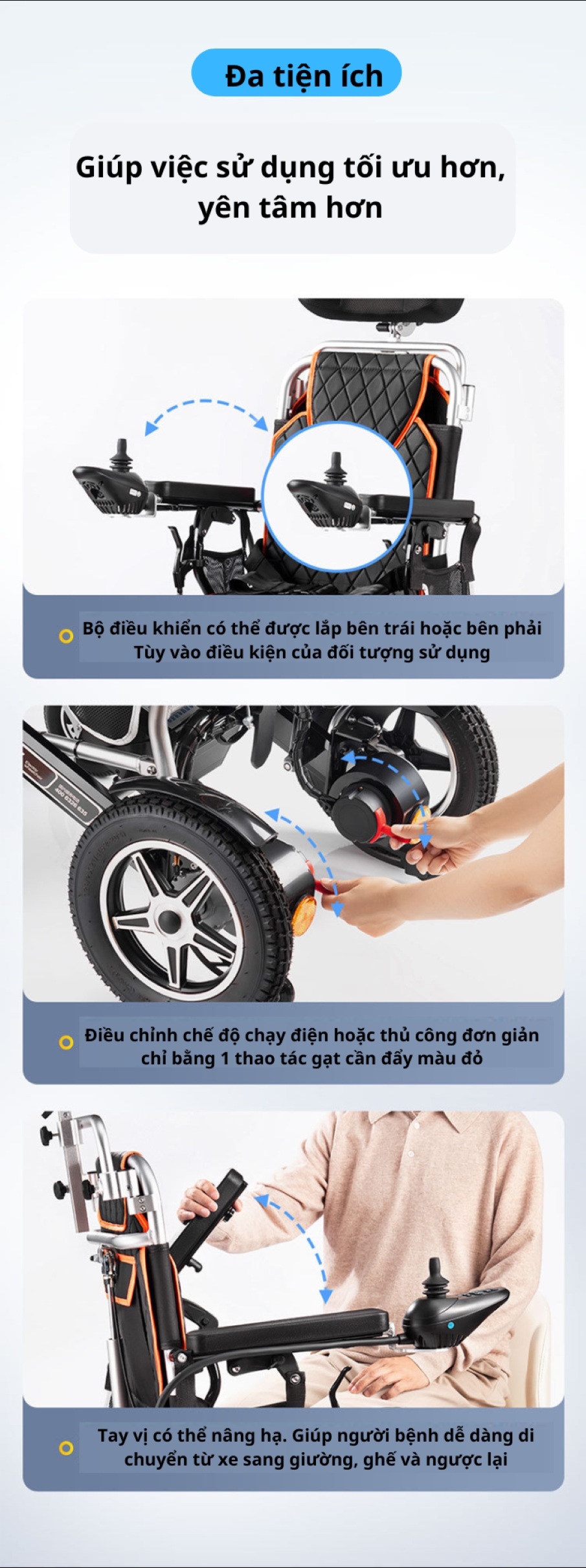 Xe lăn điện Hongye W580