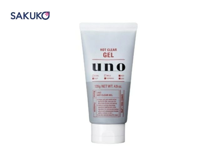 Sữa rửa mặt SHISEIDO UNO Hot Clear Gel trắng da dành cho nam