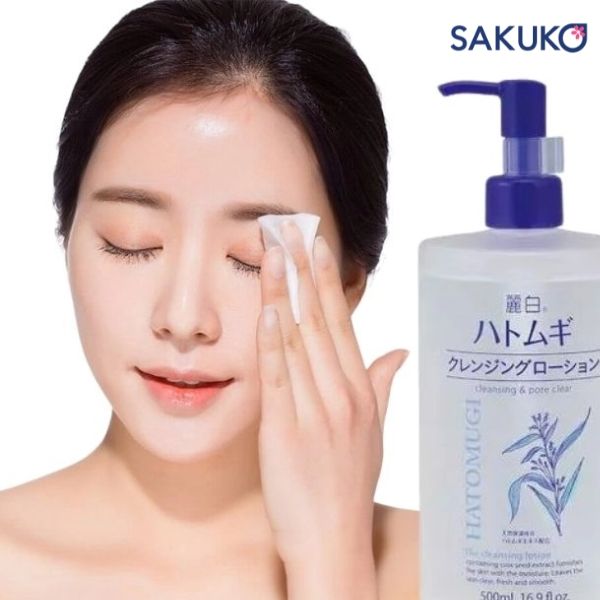 Dầu tẩy trang Hatomugi ý dĩ phù hợp với mọi loại da