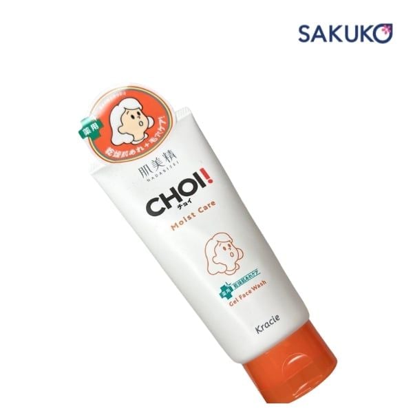 Kracie Hadabisei Choi Moist Care Gel Face Wash giàu dưỡng chất dưỡng ẩm cho làn da
