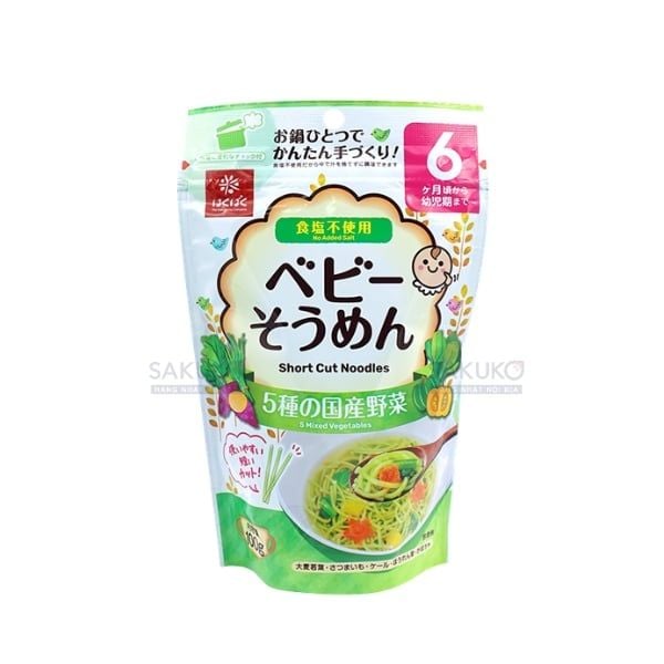 Mì Somen HAKUBAKU 5 vị rau củ cho bé từ 6M tuổi