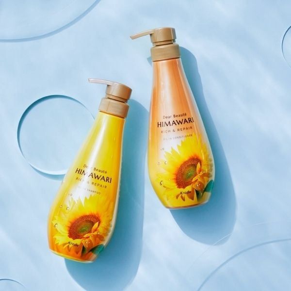 Himawari Rich & Repair Oil In Shampoo nuôi dưỡng mái tóc mềm mượt từ sâu bên trong