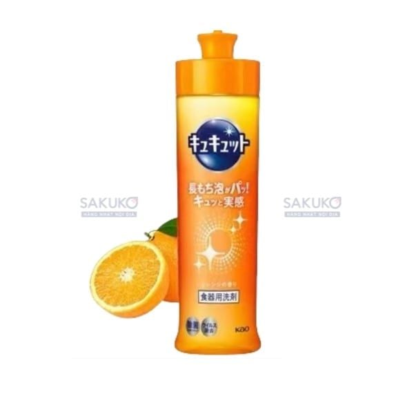 Hướng dẫn sử dụng nước rửa bát Kyukyuto hương cam