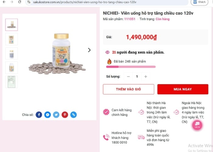 Mua Nano Growth Habit EX chính hãng