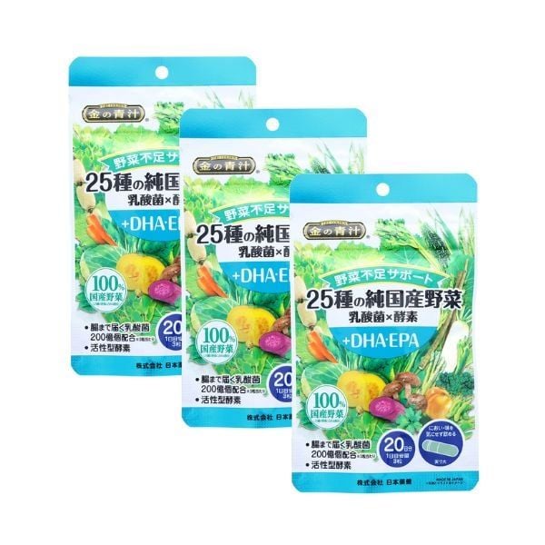 Giá trị dinh dưỡng trong viên uống bổ sung 25 loại rau củ DHA/EPA