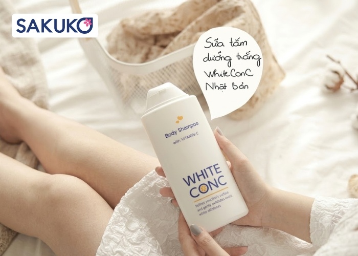 Sữa tắm trắng da cấp tốc của Nhật White Conc với hàm lượng Vitamin C đậm đặc