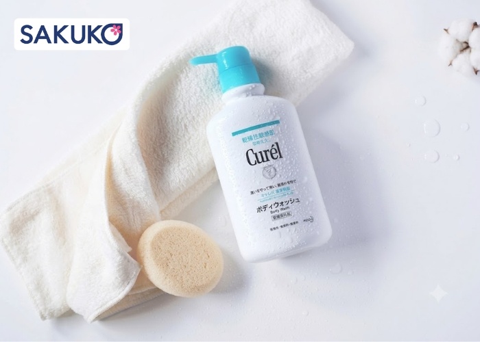 Sữa tắm bọt Kao Curel chứa Ceramide giúp dưỡng trắng dịu nhẹ và an toàn cho làn da siêu nhạy cảm