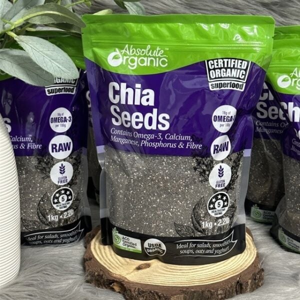 Chia Tím Ebsolute Organic Chia Seeds