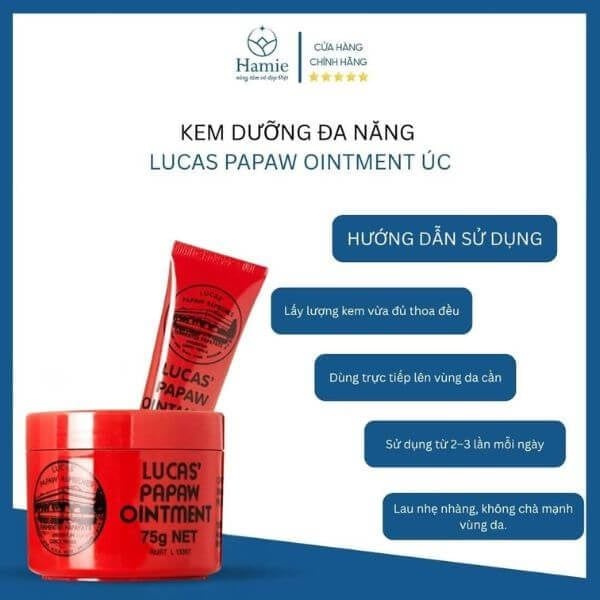 Kem Dưỡng Đa Năng Lucas Papaw Ointment Úc HDSD