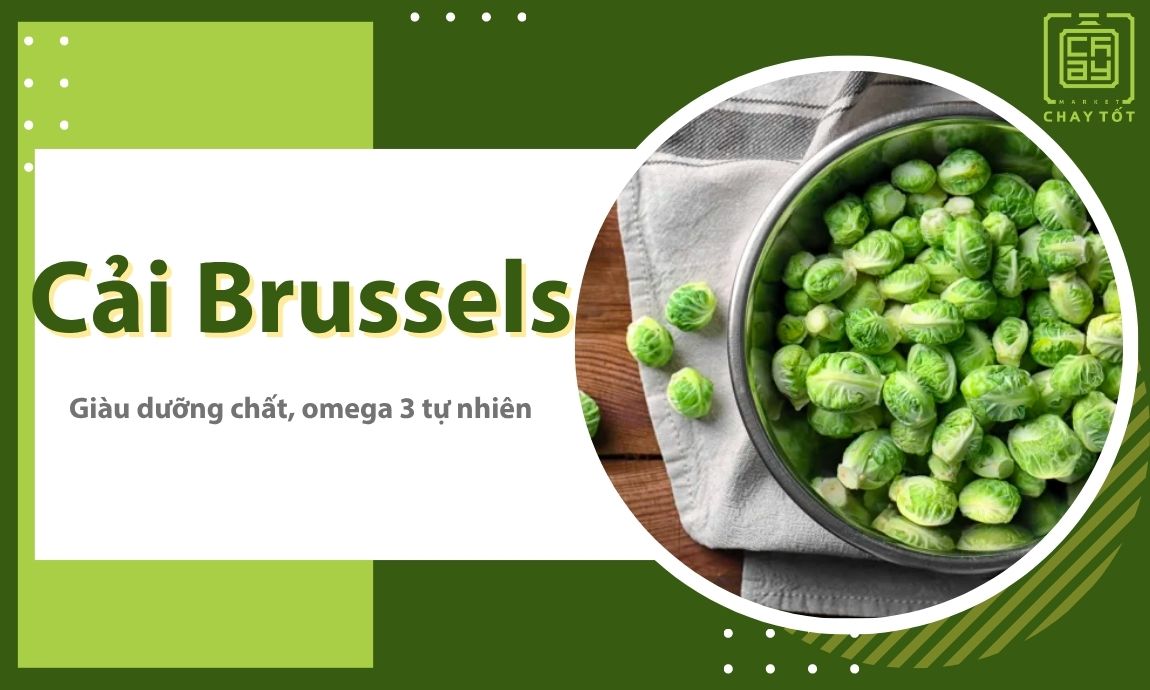 Cải Brussels giàu năng lượng và cân bằng dinh dưỡng