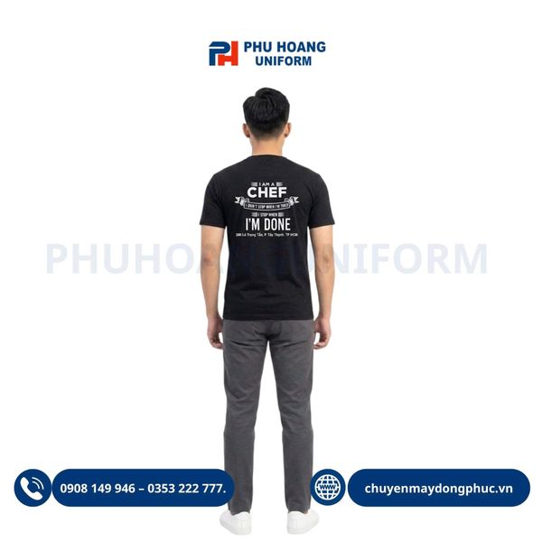 Áo Thun Cổ Tròn, Áo Polo In Logo Ngực Lưng Đẹp Chuẩn