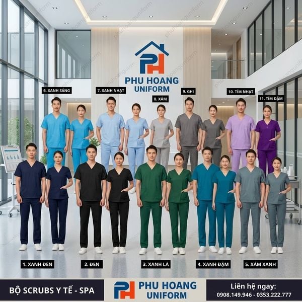 Đồng Phục Scrubs Ngành Y Tế