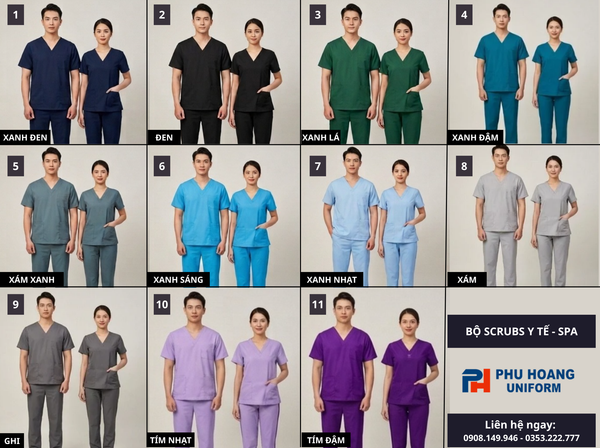Đồng Phục Scrubs Ngành Y Tế