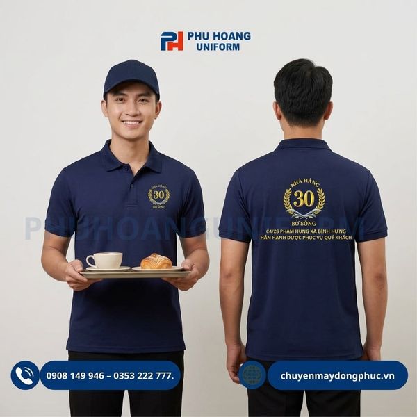 Áo Thun Polo In Logo Thương Hiệu Nhà Hàng