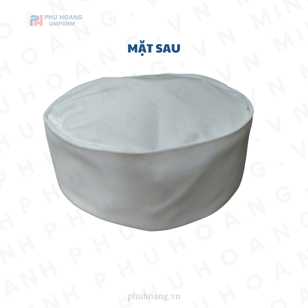 NÓN BẾP NHẬT CHÓP VẢI GẤP TRẮNG TINH
