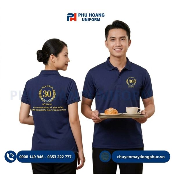 Áo Thun Polo In Logo Thương Hiệu Nhà Hàng