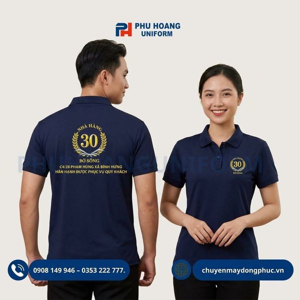 Áo Thun Polo In Logo Thương Hiệu Nhà Hàng