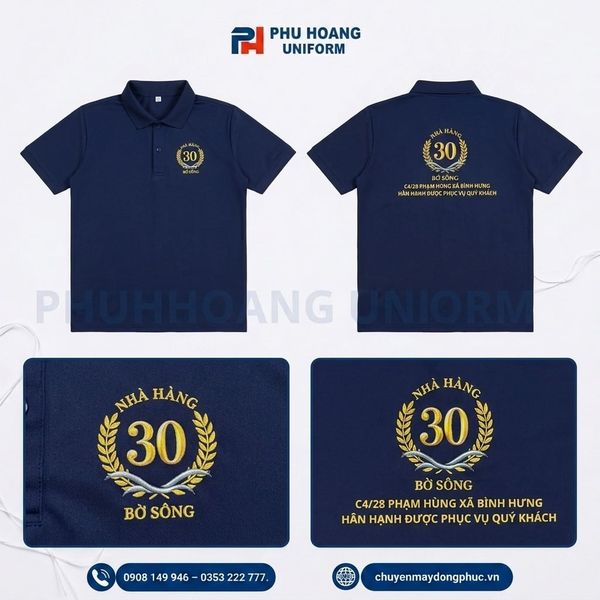 Áo Thun Polo In Logo Thương Hiệu Nhà Hàng