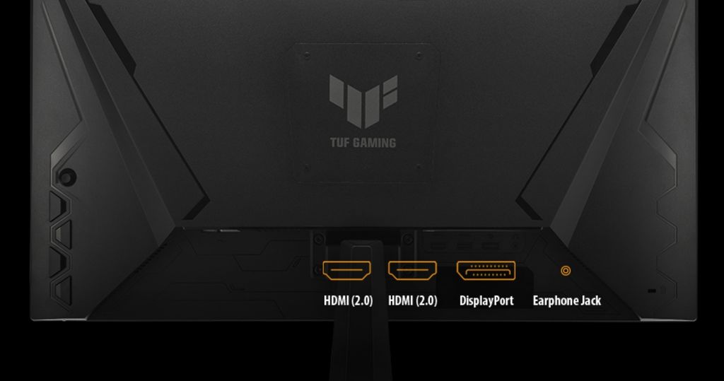 Màn hình TUF Gaming VG249QE5A được trang bị đầy đủ và đa dạng cổng kết nối
