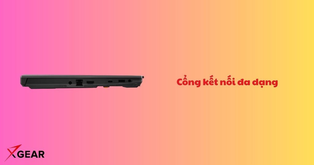 Cổng kết nối Laptop Gaming Asus TUF A16 FA607NUQ RL007W