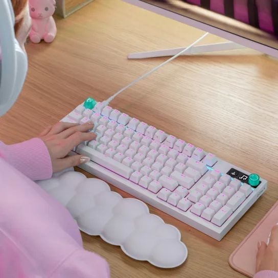 bàn phím cơ gaming g316 x 75 màu trắng