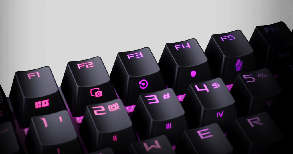 ban phim gaming asus xa14 rog strix scope ii x phím F1-F5