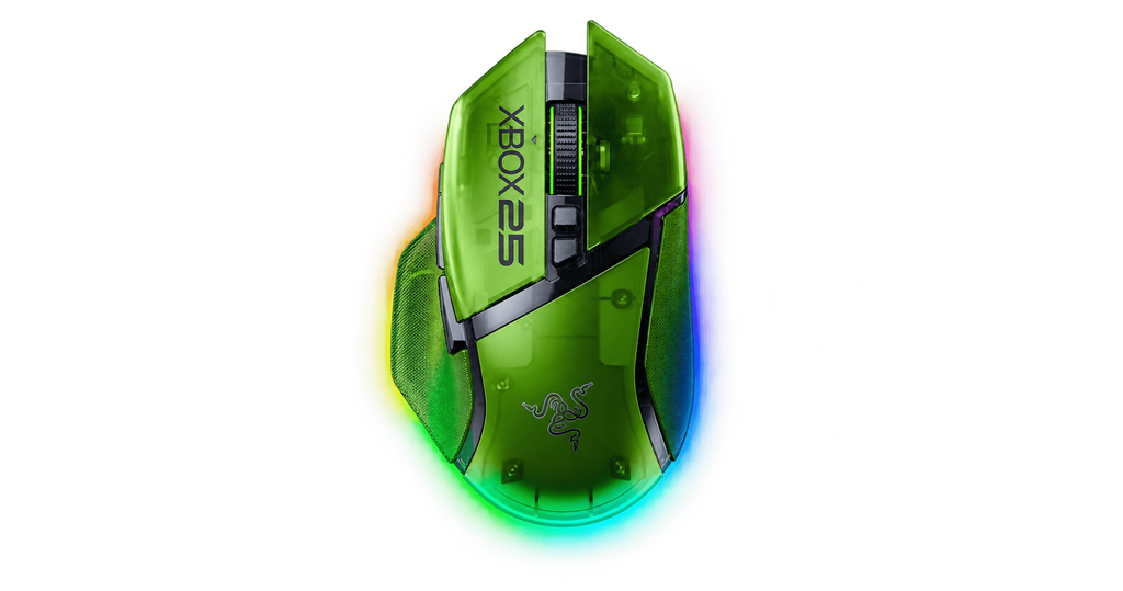 chuot gaming razer basilisk v3 pro 35k xbox 25 anniversary edition góc chính diện
