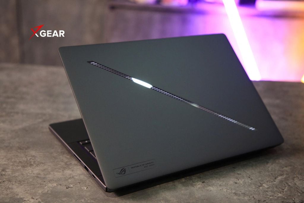 laptop asus rog zephyrus g14 ga403gm sy004w mặt nắp