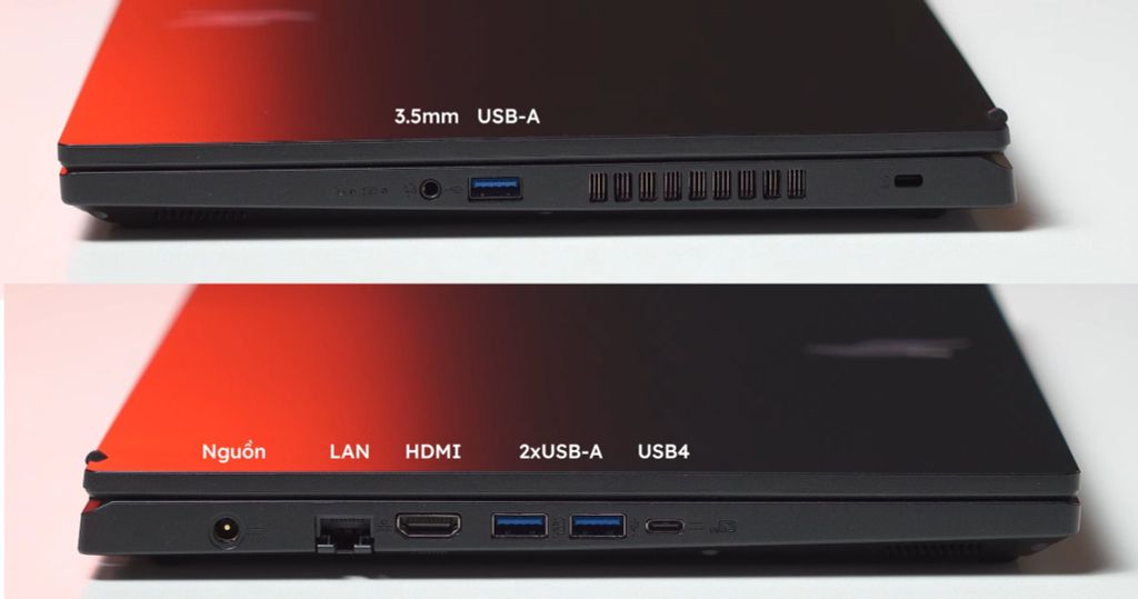 cổng kết nối laptop gaming acer nitro v propanel anv15 52 78md