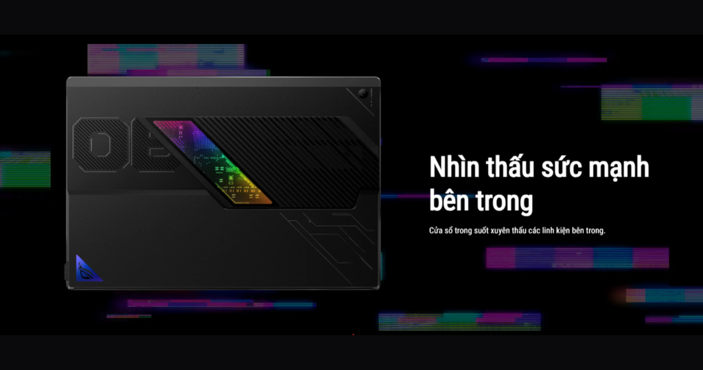 laptop gaming asus rog flow z13 gz302ea ru232ws mặt sau