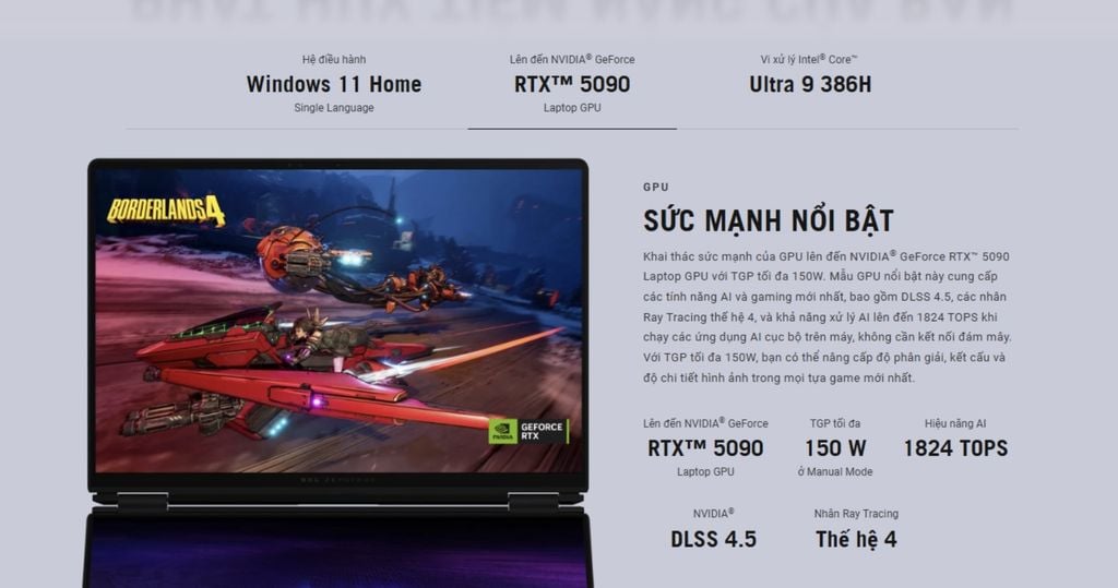 Laptop Gaming ASUS ROG Zephyrus Duo GX651AX-SR050WS hiệu năng mạnh với GPU 5090