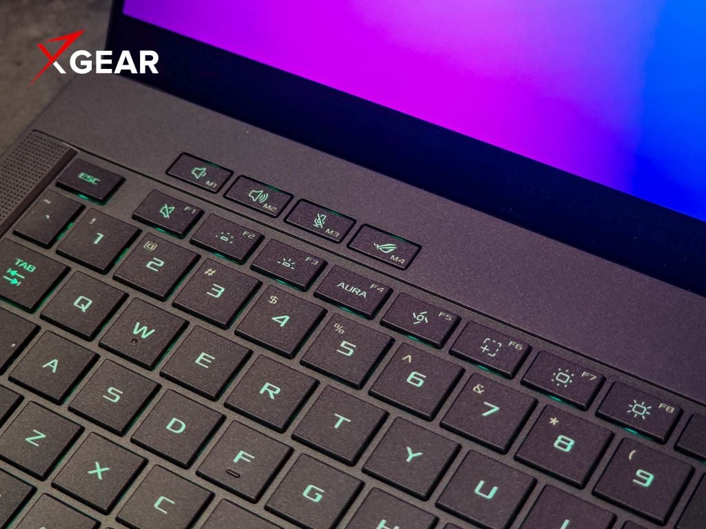 Asus ROG Zephyrus G14 GU405AR SY016W bàn phím 1 vùng RGB thoải mái khi gõ phím