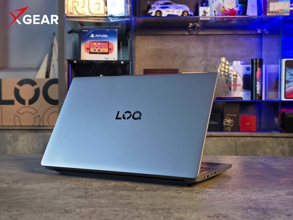 Laptop Gaming Lenovo LOQ 15ARP10E 83S0000DVN tản nhiệt được bố trí phía sau mặt lưng, kèm 4 chế độ linh hoạt