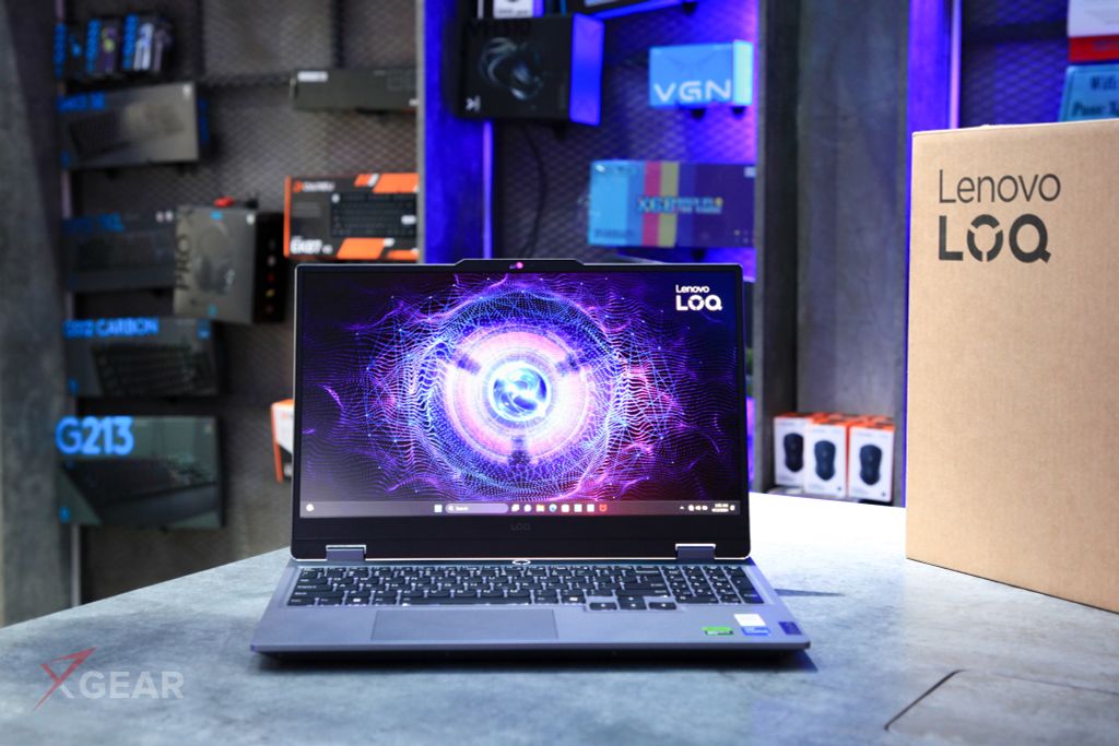 thiết kế LOQ Essential 15ARP10E 83S0004FVN hiệu năng mạnh với ryzen 7 và card 4050