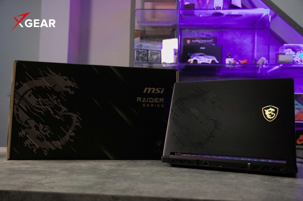 laptop gaming msi raider 16 hx b2wh 258vn cùng hộp