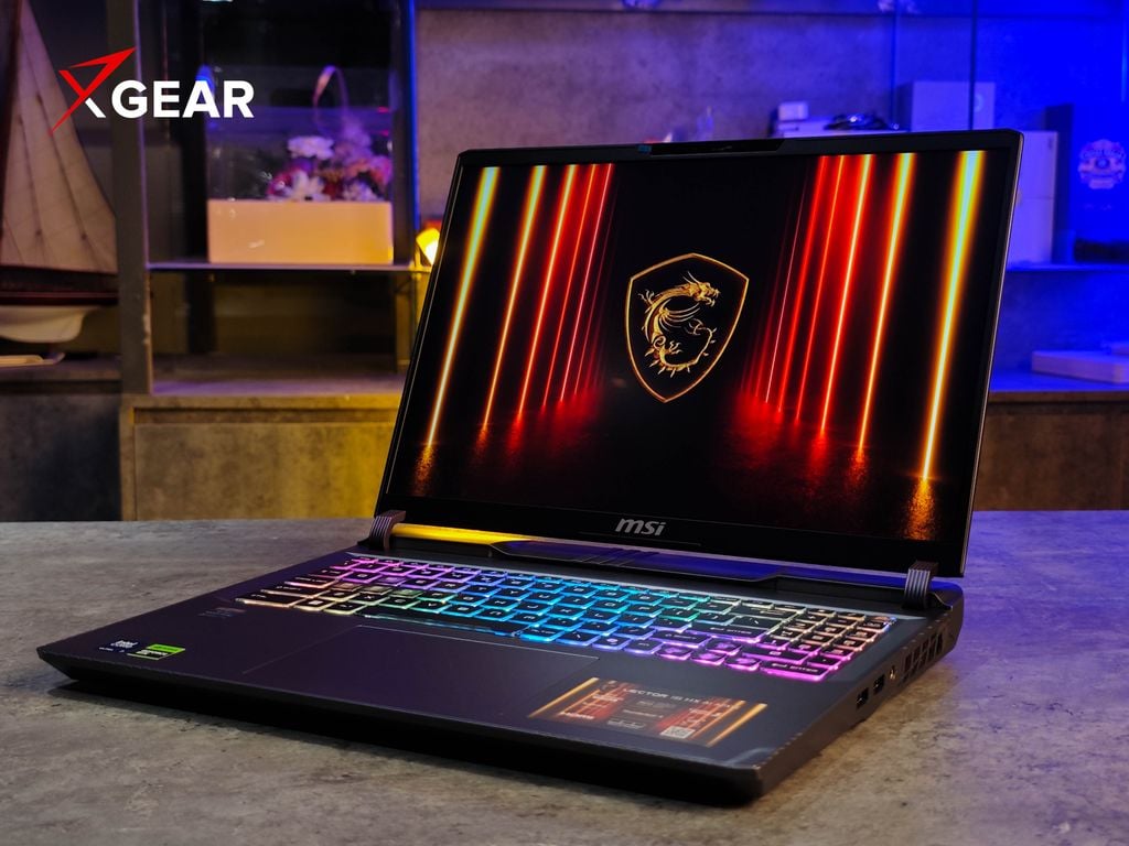 thiết kế đơn giản phong cách gaming mạnh mẽ MSI Vector 16 HX AI A2XWHG 010VN