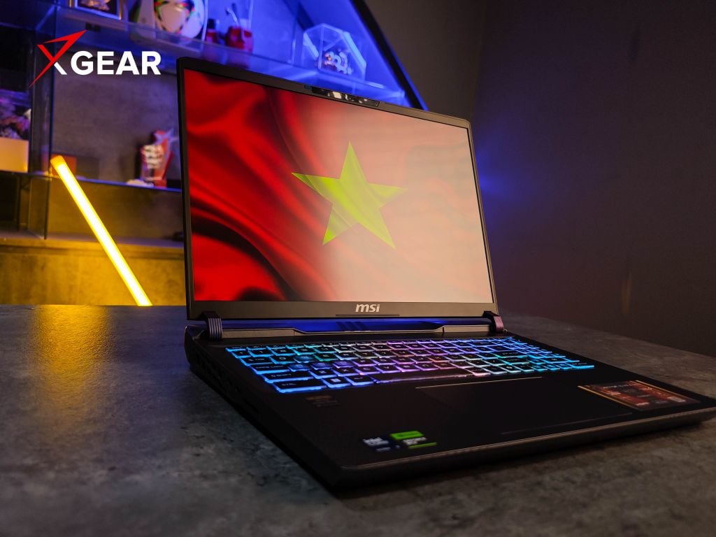 laptop MSI Vector 16 HX AI A2XWHG 010VN màn hình rộng rãi, sắc nét