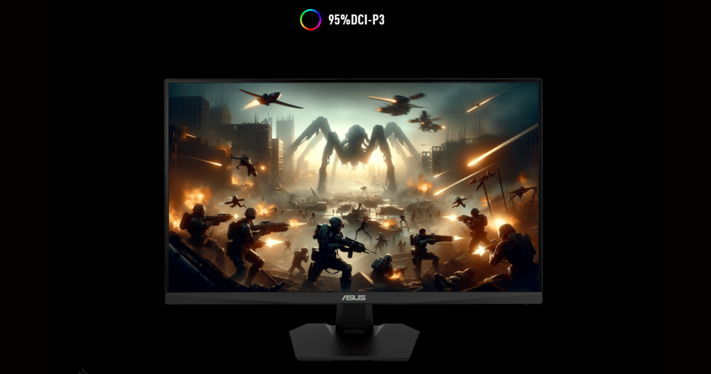 man hinh gaming asus tuf gaming vg27aqme5f chuẩn màu