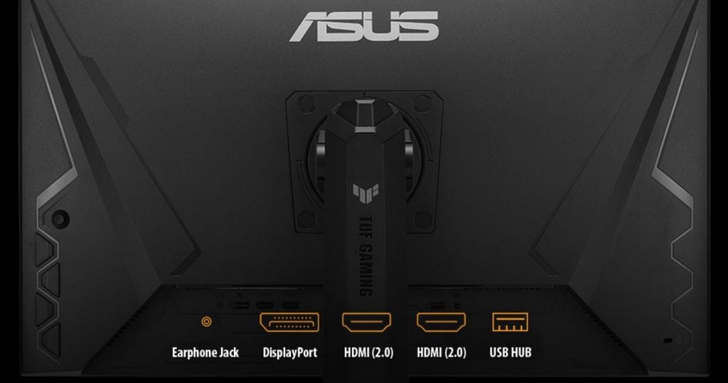 đa dạng cổng kết nối trên màn hình gaming Asus TUF VG27AQL3A-W