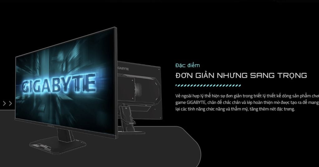 thiết kế Gigabyte GS25F14 gọn gàng giúp tối ưu không gian chuyển động