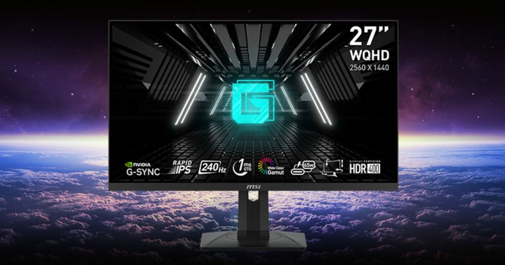 Màn hình MSI G274QPX hỗ trợ công nghệ G-Sync làm tươi chất lượng màu sắc