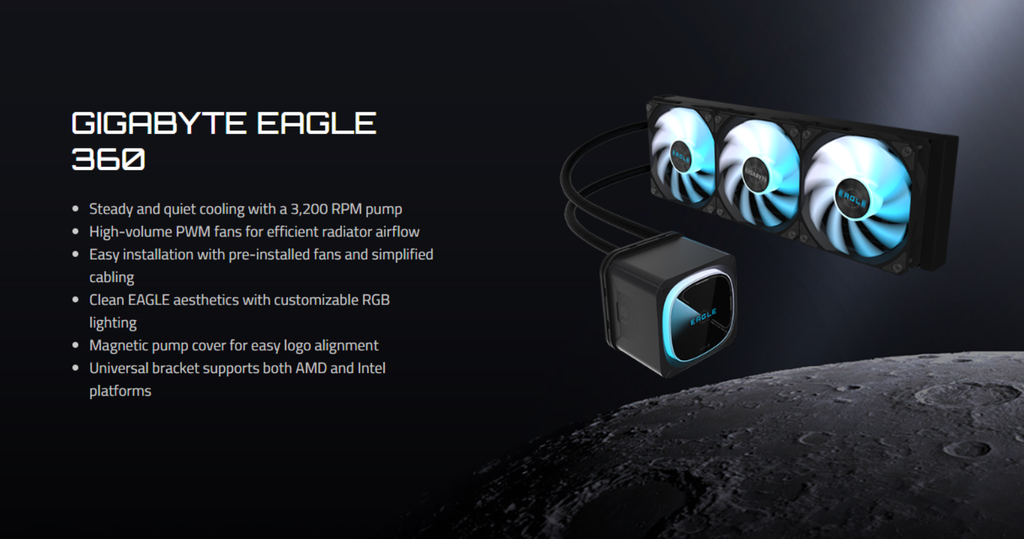 tan nhiet nuoc gigabyte eagle 360 tóm tắt chức năng chính