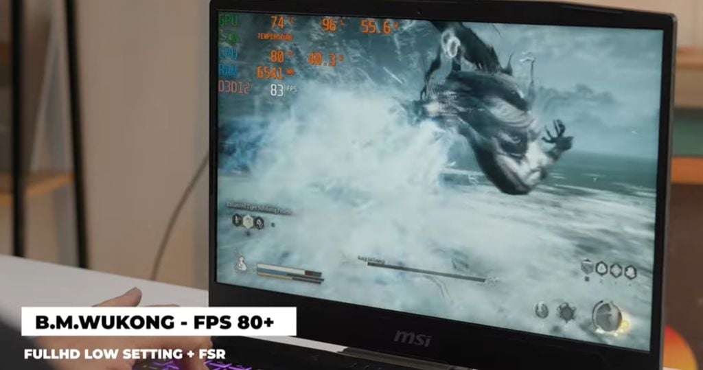 test game Black Myth: Wukong trên MSI Katana 15 B13UDXK 2412VN