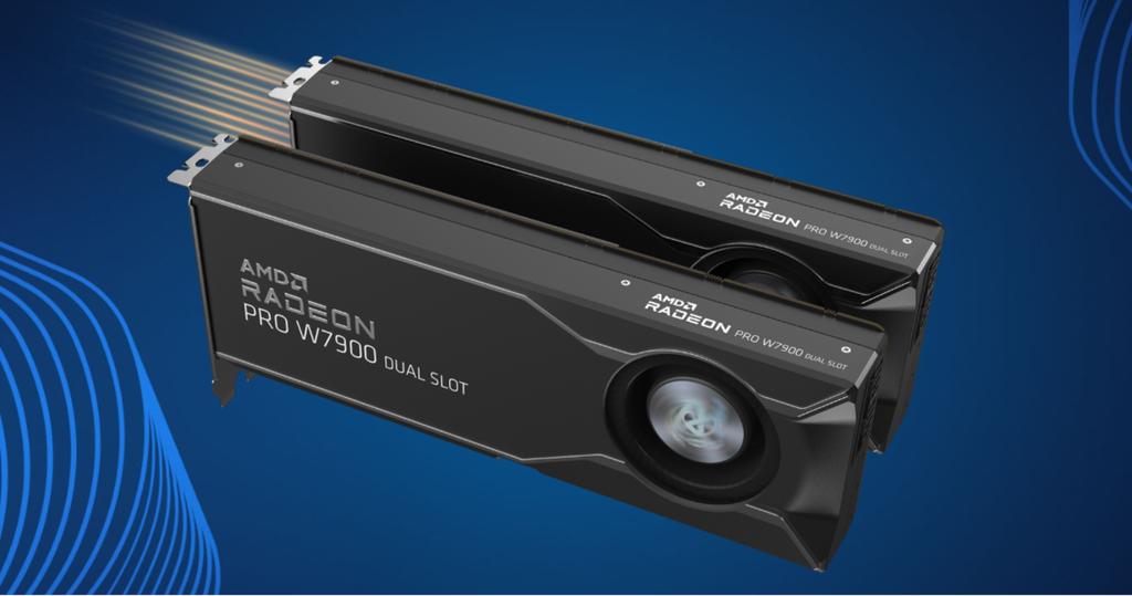 vga gigabyte radeon pro w7900 dual slot ai top 48g hướng gió