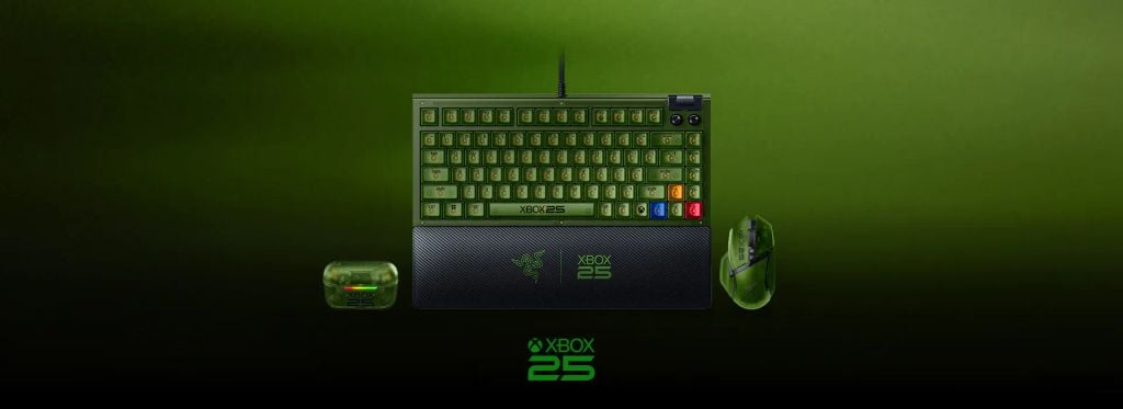 chuột, bàn phím, tai nghe xbox 25 edition