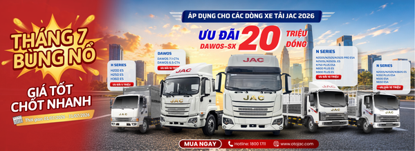 THÁNG 7 BÙNG NỔ – GIÁ TỐT CHỐT NHANH CÙNG XE TẢI JAC