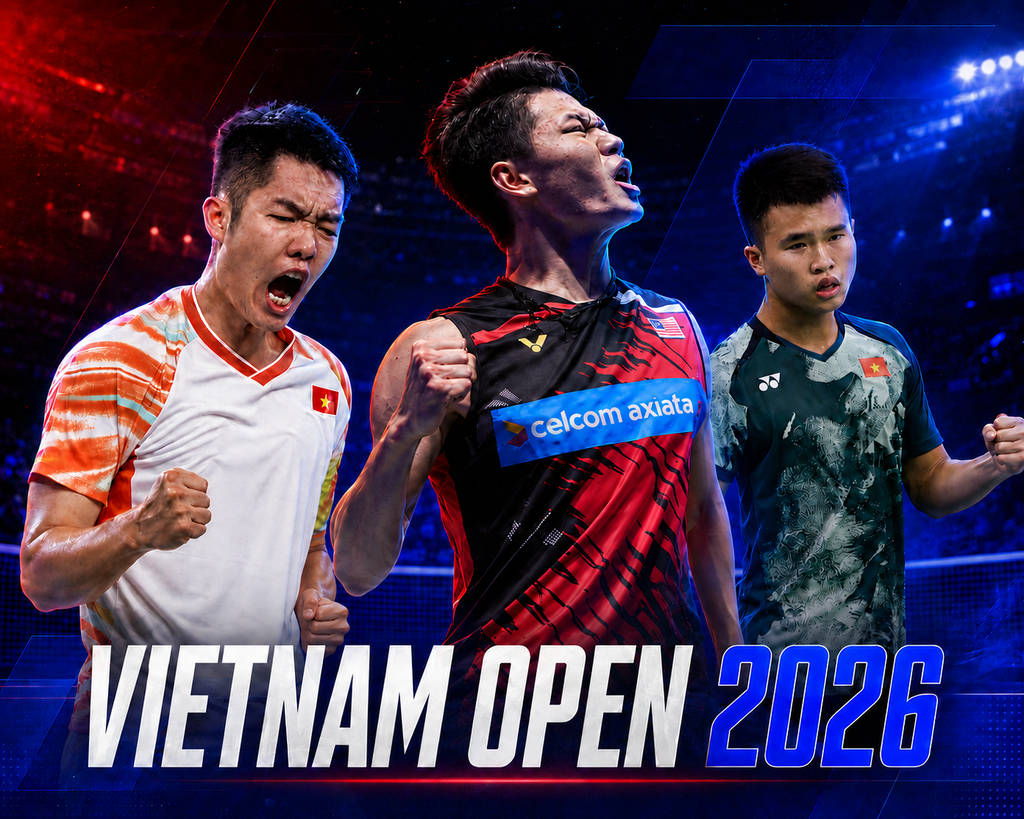 Đơn nam Vietnam Open 2026 — Lee Zii Jia, Jason Teh và Jason Gunawan